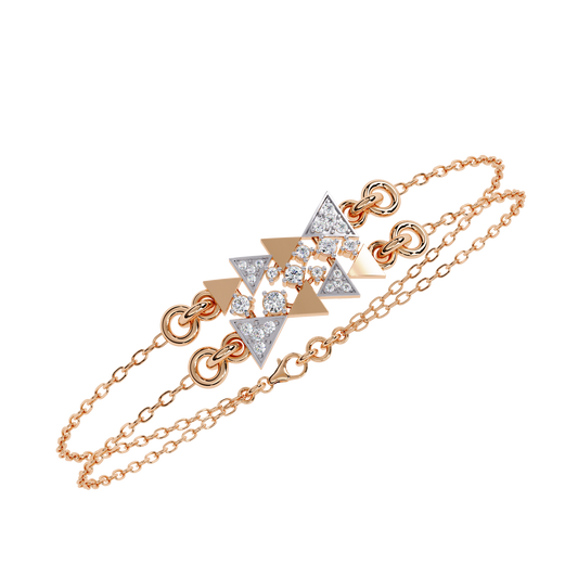 Geometric Luxe Diamond Bracelet