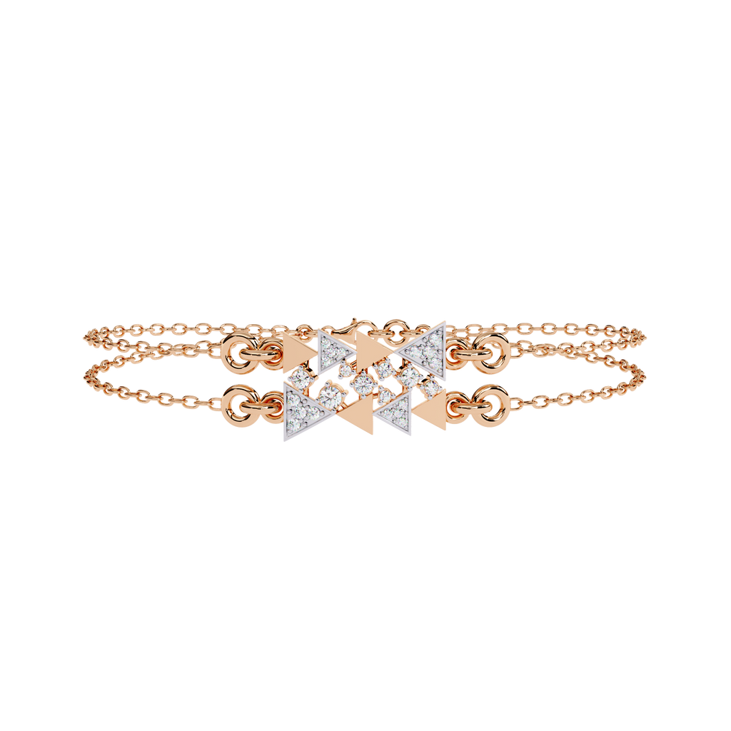 Geometric Luxe Diamond Bracelet