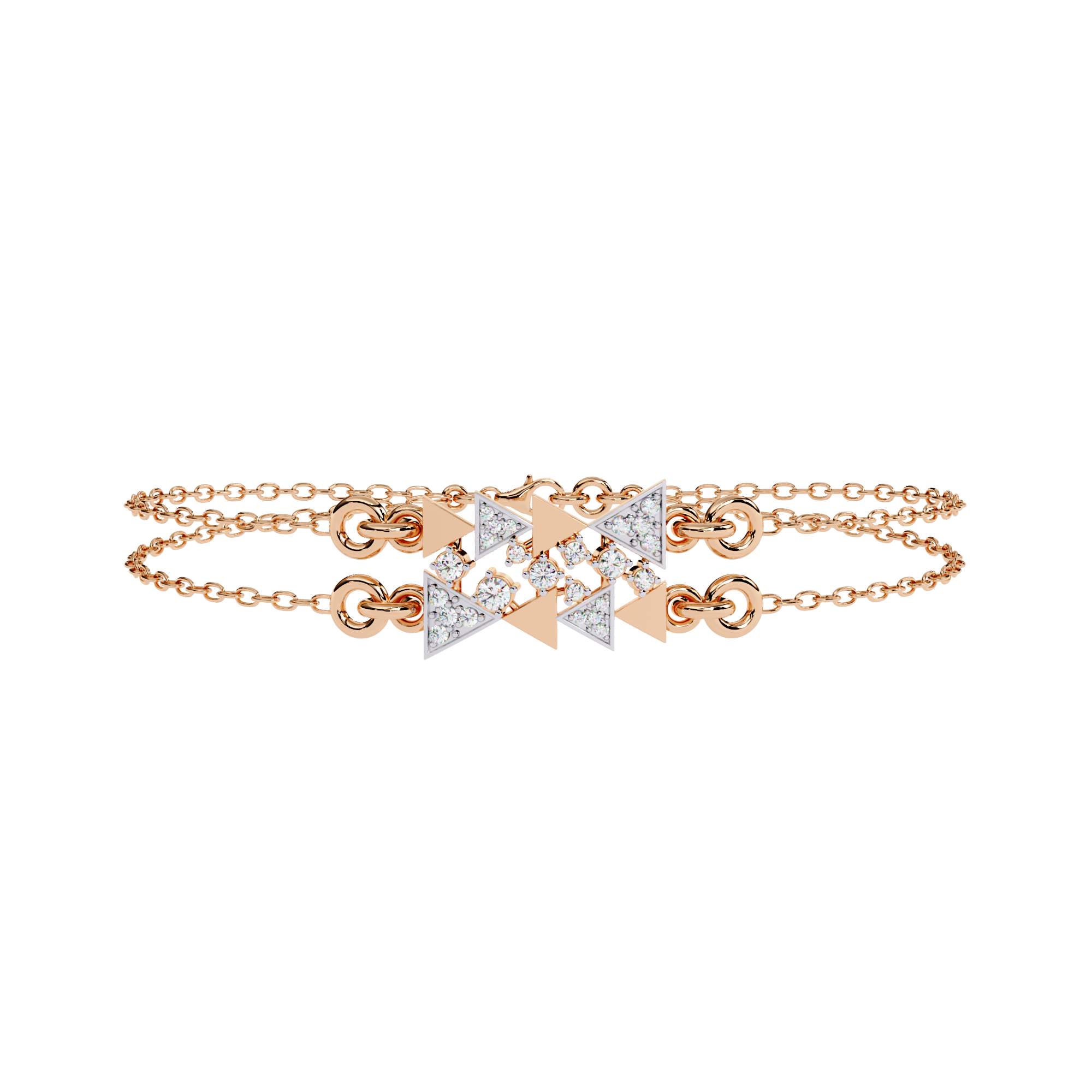 Geometric Luxe Diamond Bracelet
