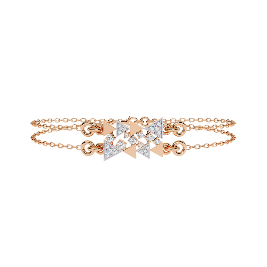Geometric Luxe Diamond Bracelet