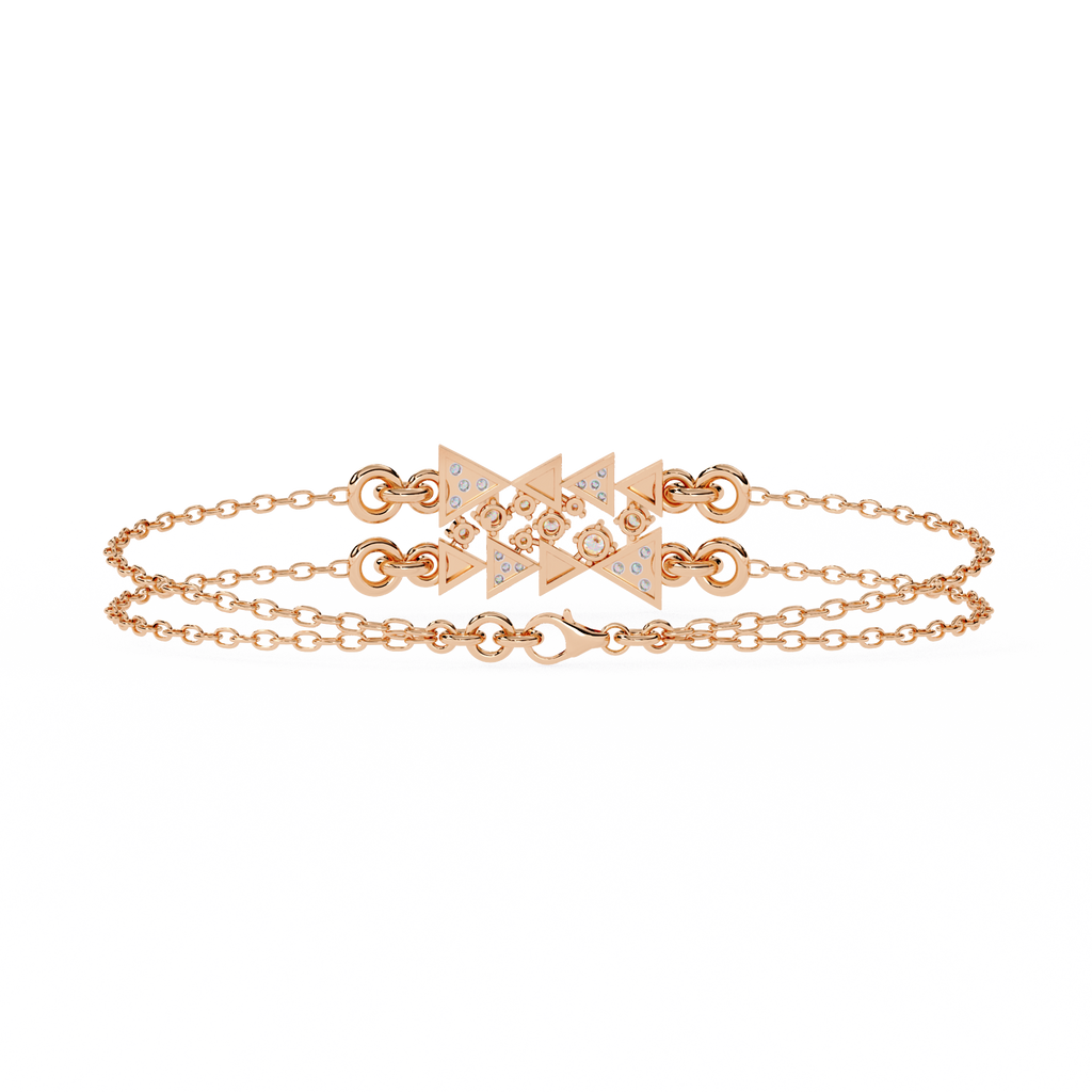 Geometric Luxe Diamond Bracelet