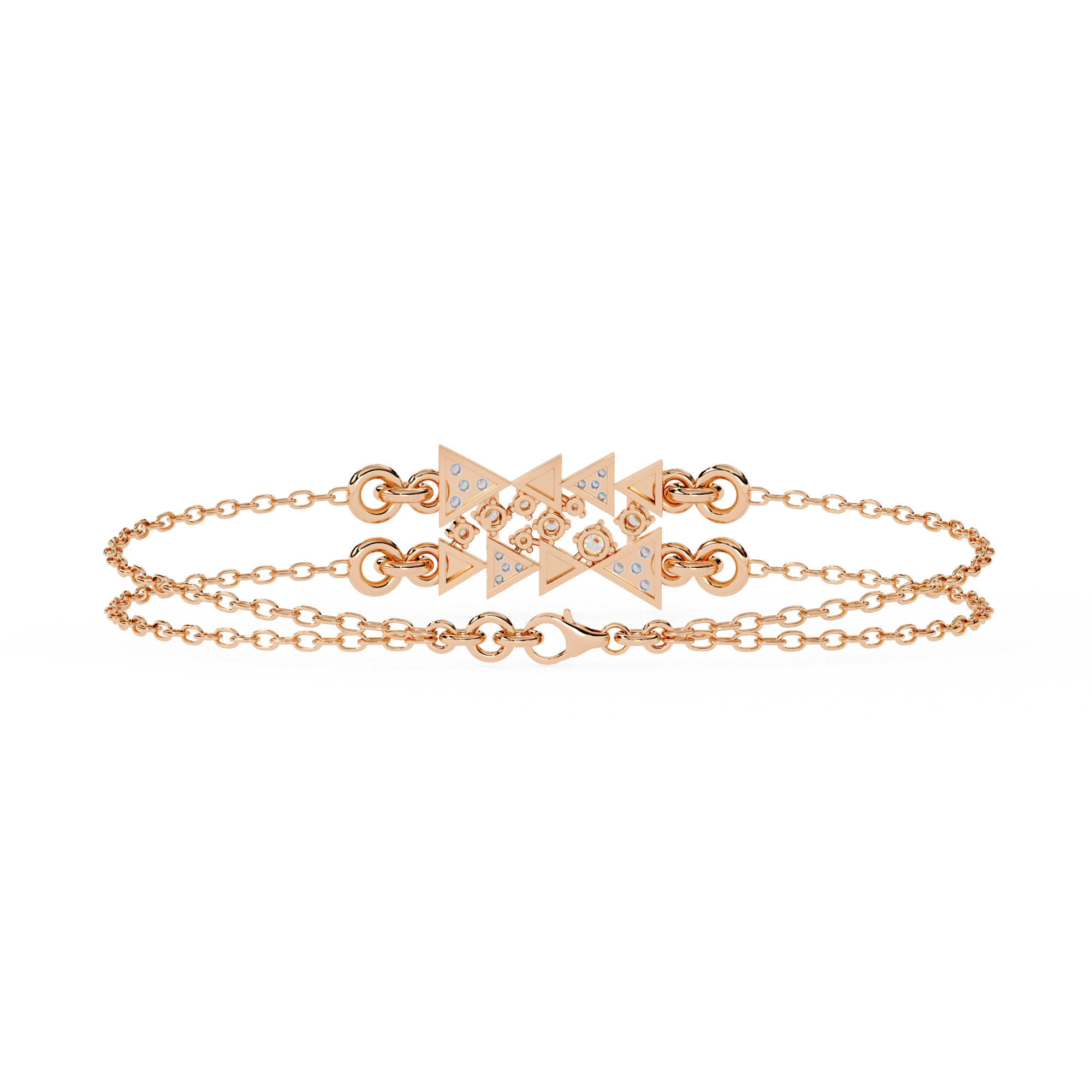 Geometric Luxe Diamond Bracelet
