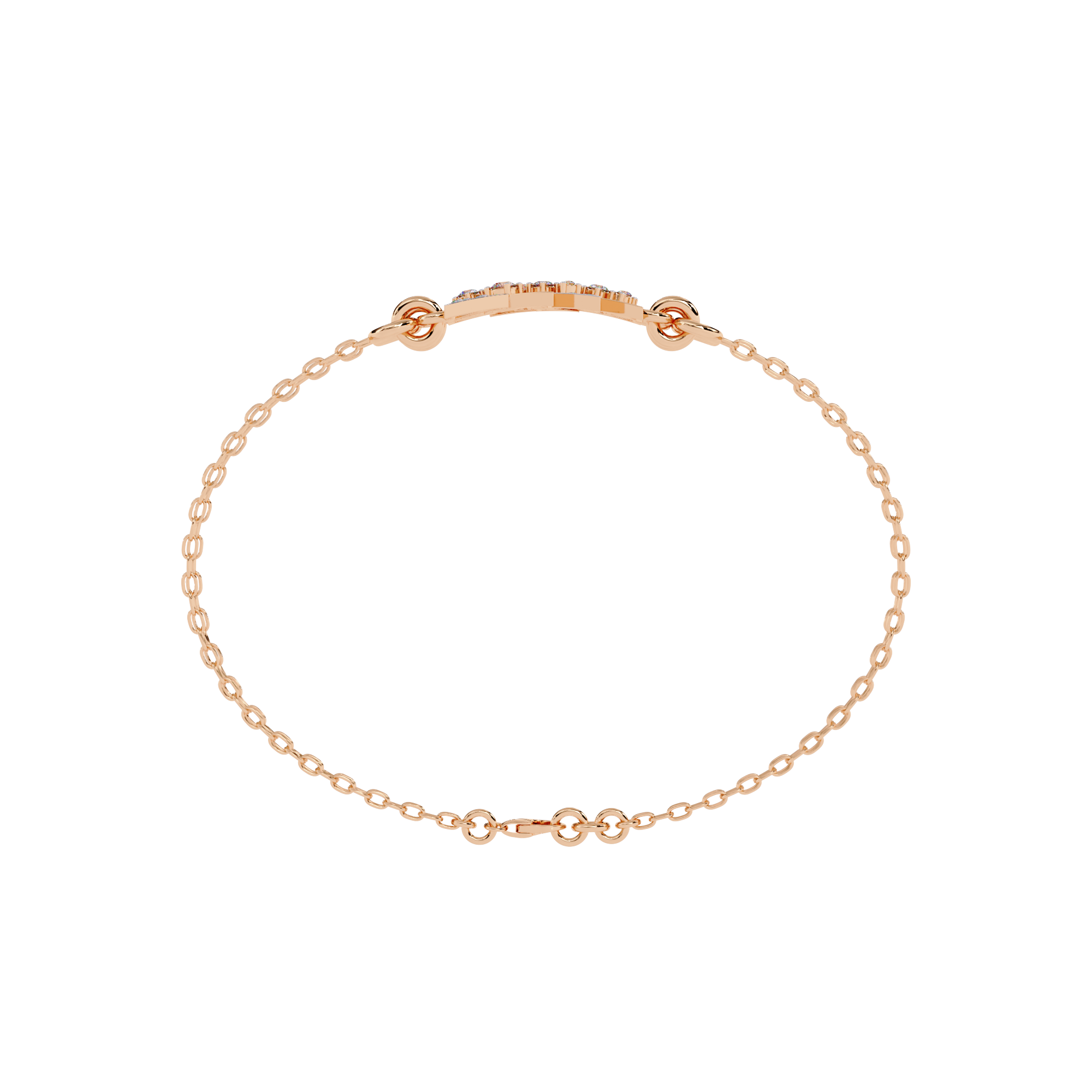 Geometric Luxe Diamond Bracelet