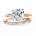 Graceful Cushion Cut Lab Grown Diamond Ring