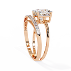 Graceful Cushion Cut Lab Grown Diamond Ring