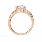 Graceful Cushion Cut Lab Grown Diamond Ring