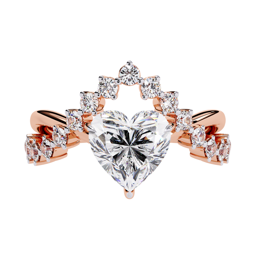 Heart Cut Lab Grown Diamond Ring
