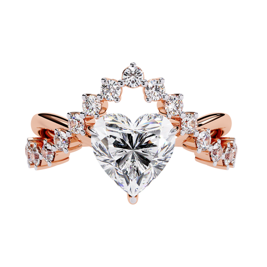 Heart Cut Lab Grown Diamond Ring