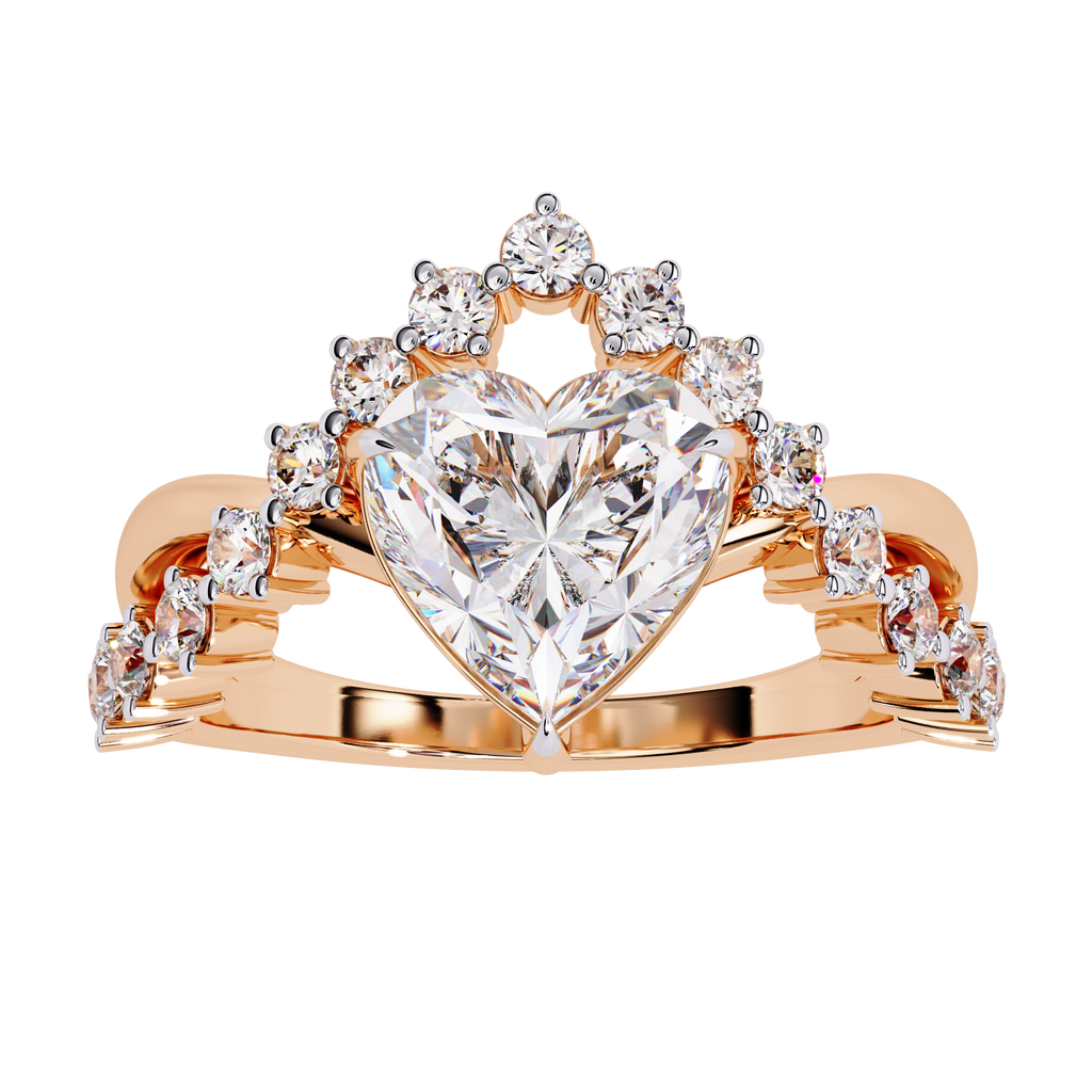 Heart Cut Lab Grown Diamond Ring
