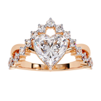 Heart Cut Lab Grown Diamond Ring