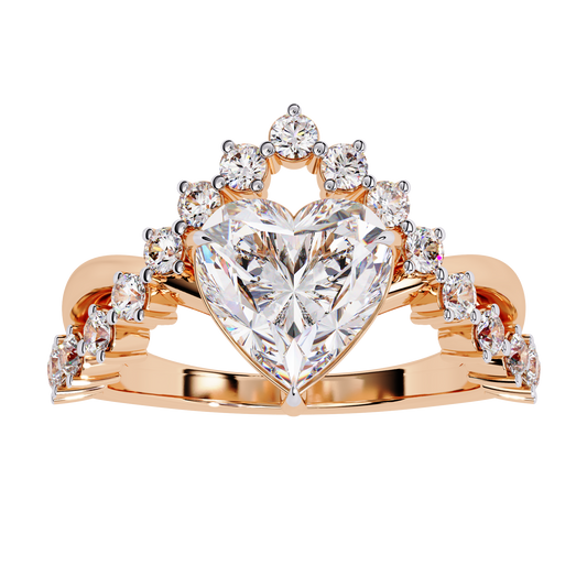 Heart Cut Lab Grown Diamond Ring