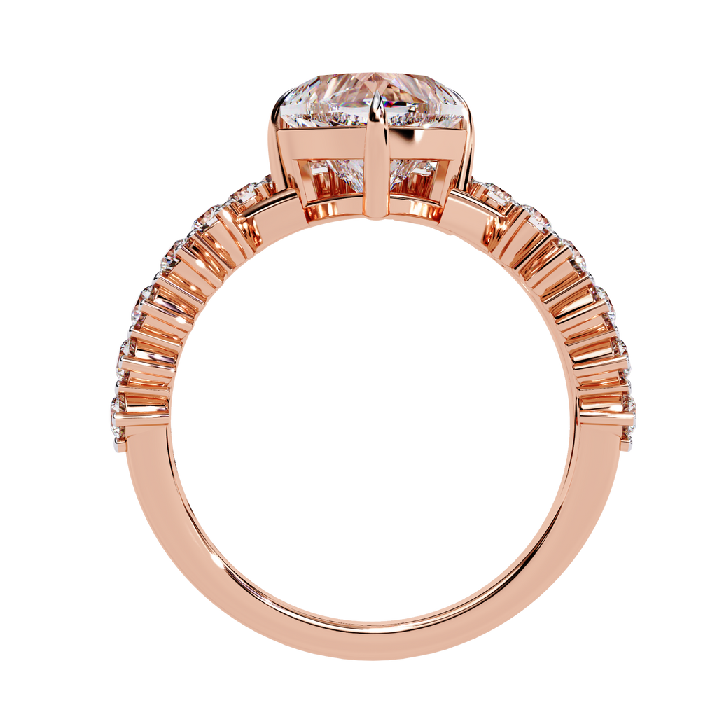 Heart Cut Lab Grown Diamond Ring