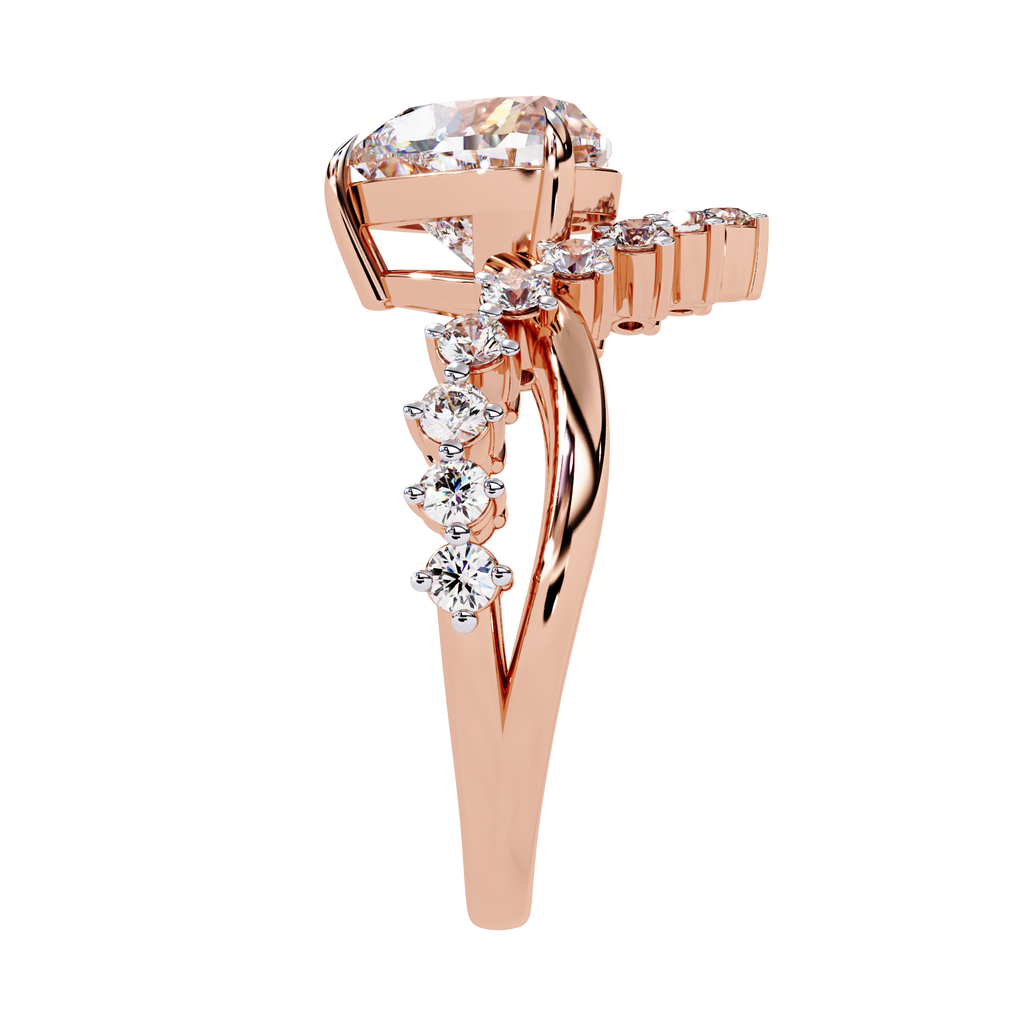 Heart Cut Lab Grown Diamond Ring