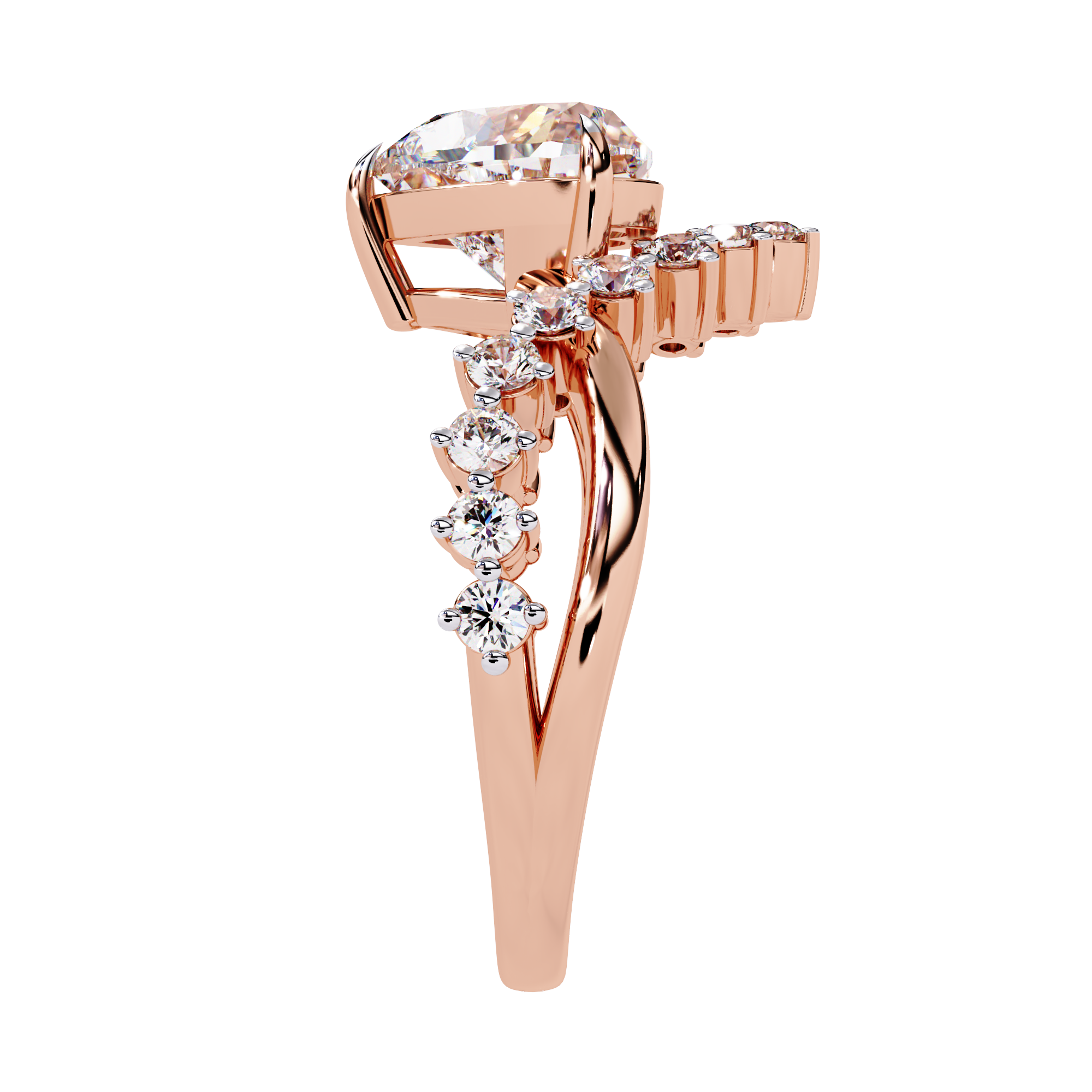 Heart Cut Lab Grown Diamond Ring