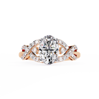 Infinity Under Halo Lab Grown Diamond Ring