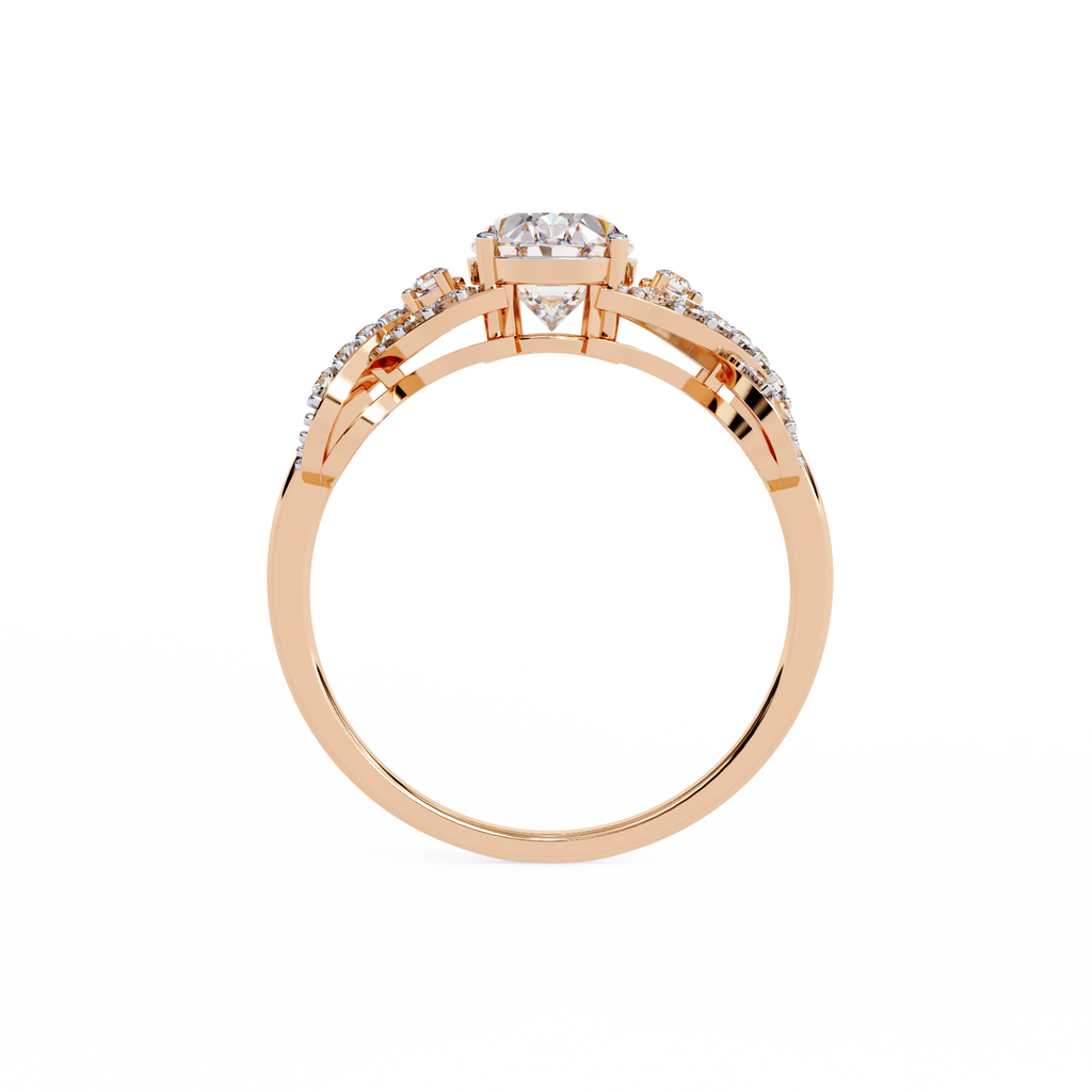 Infinity Under Halo Lab Grown Diamond Ring
