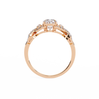 Infinity Under Halo Lab Grown Diamond Ring