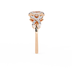 Infinity Under Halo Lab Grown Diamond Ring