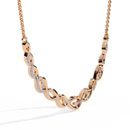 Infinity Weave Diamond Necklace