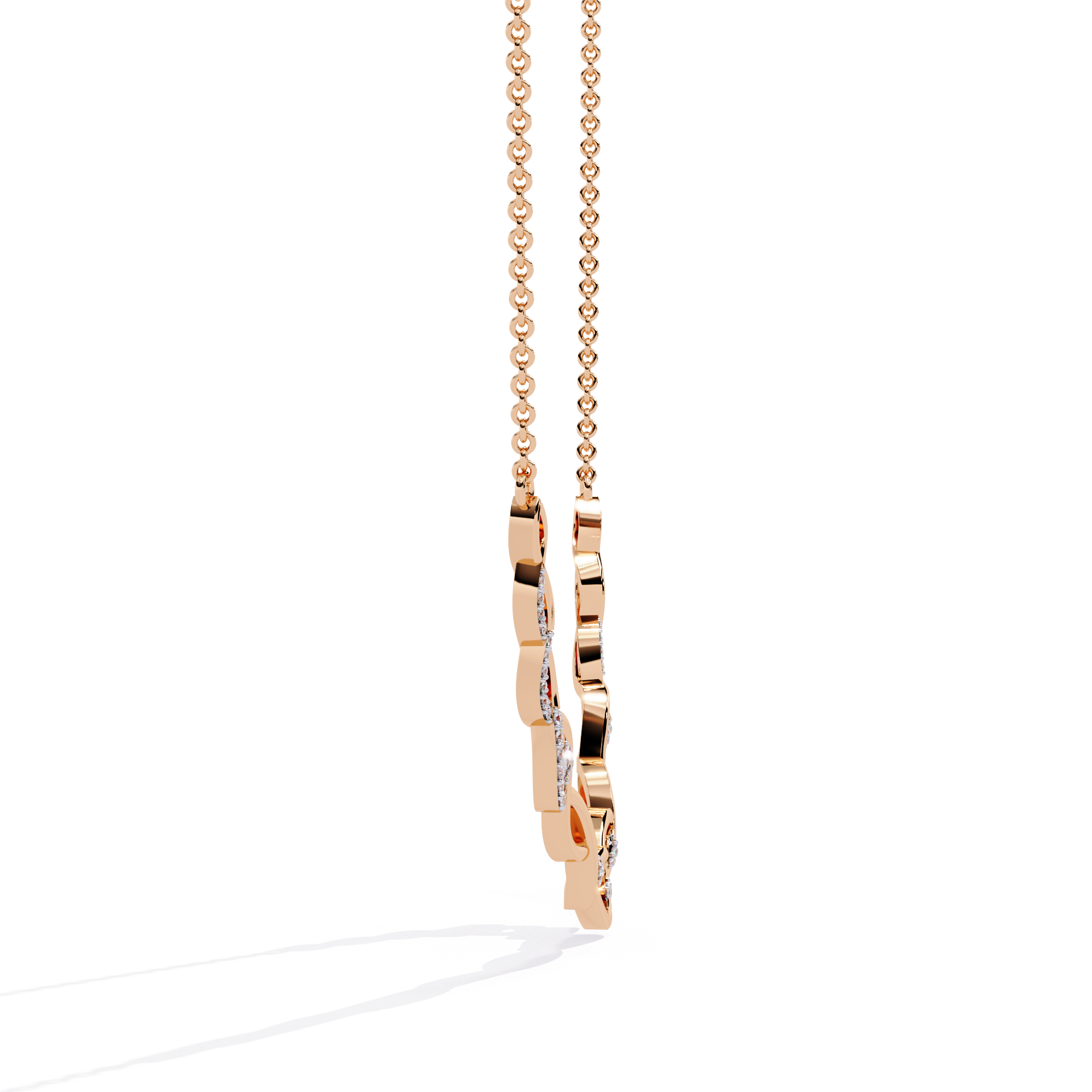 Infinity Weave Diamond Necklace