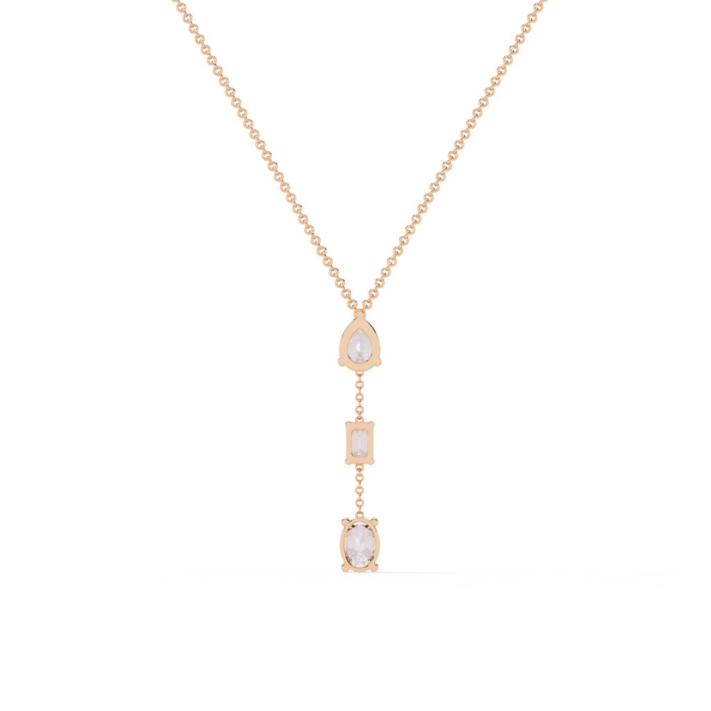 Ira Trilight Drop Diamond Necklace