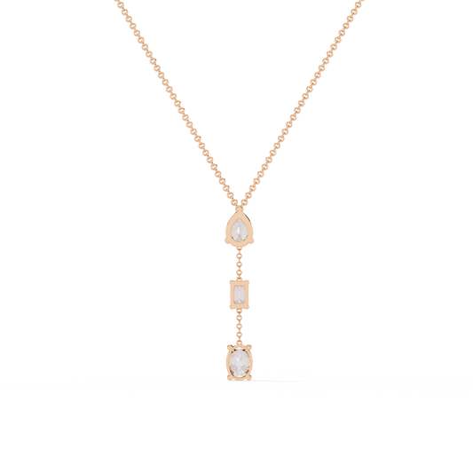 Ira Trilight Drop Diamond Necklace