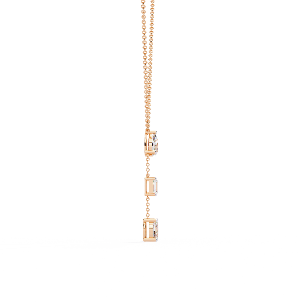 Ira Trilight Drop Diamond Necklace