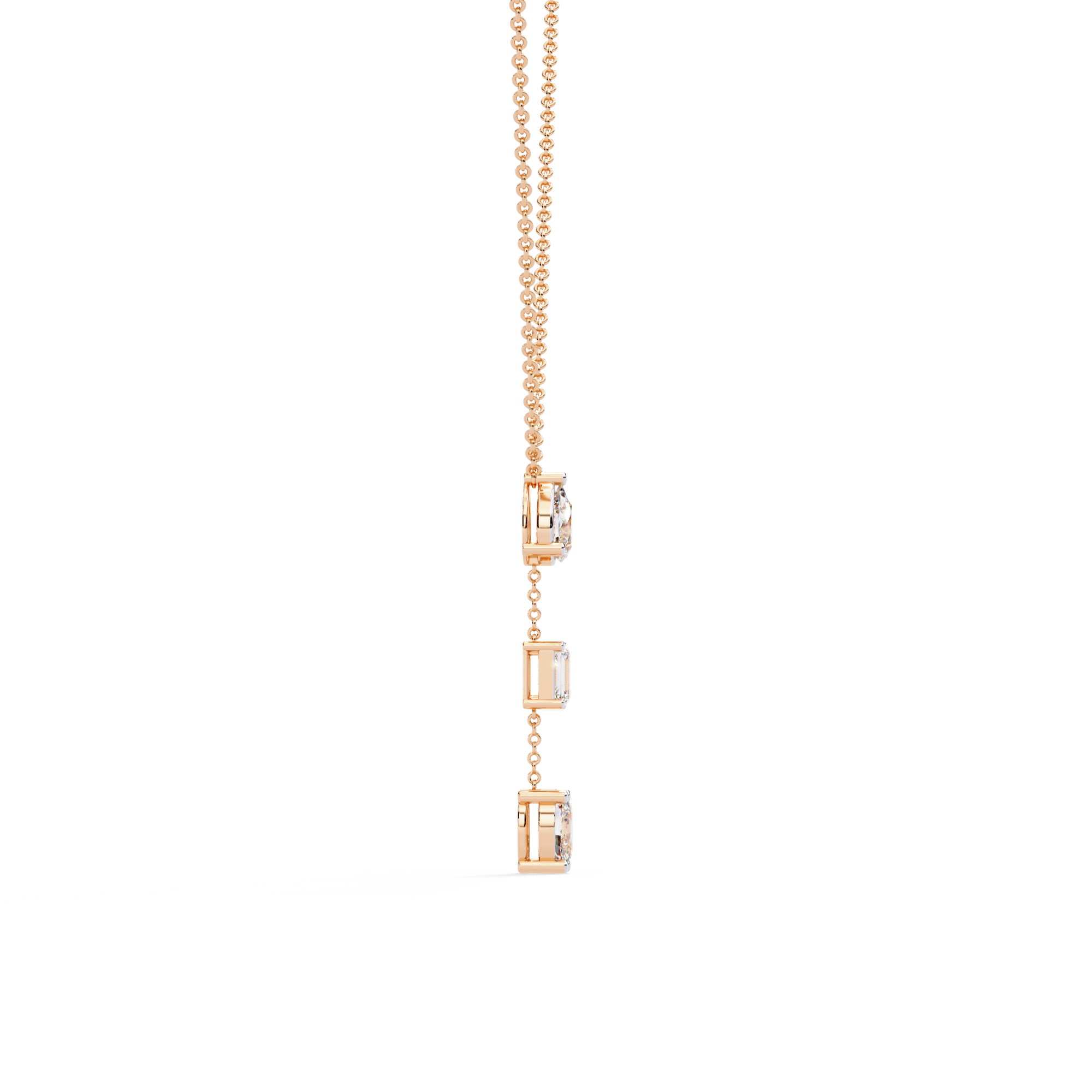 Ira Trilight Drop Diamond Necklace