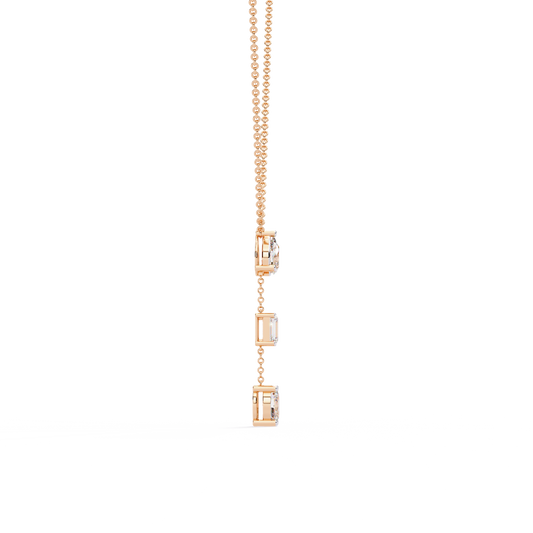 Ira Trilight Drop Diamond Necklace