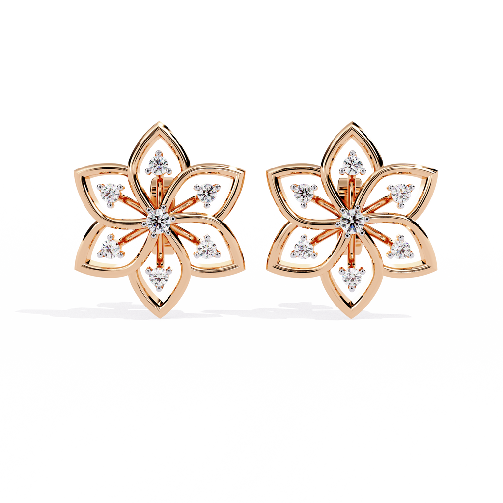 Iris Bloom Diamond Studs