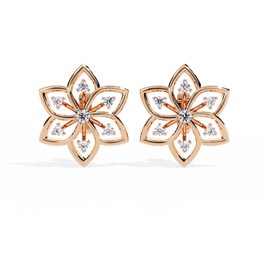 Iris Bloom Diamond Studs