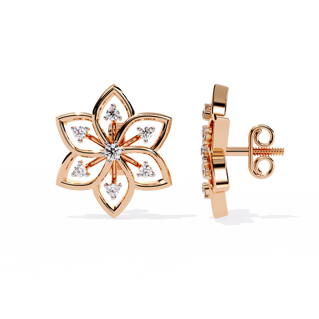 Iris Bloom Diamond Studs