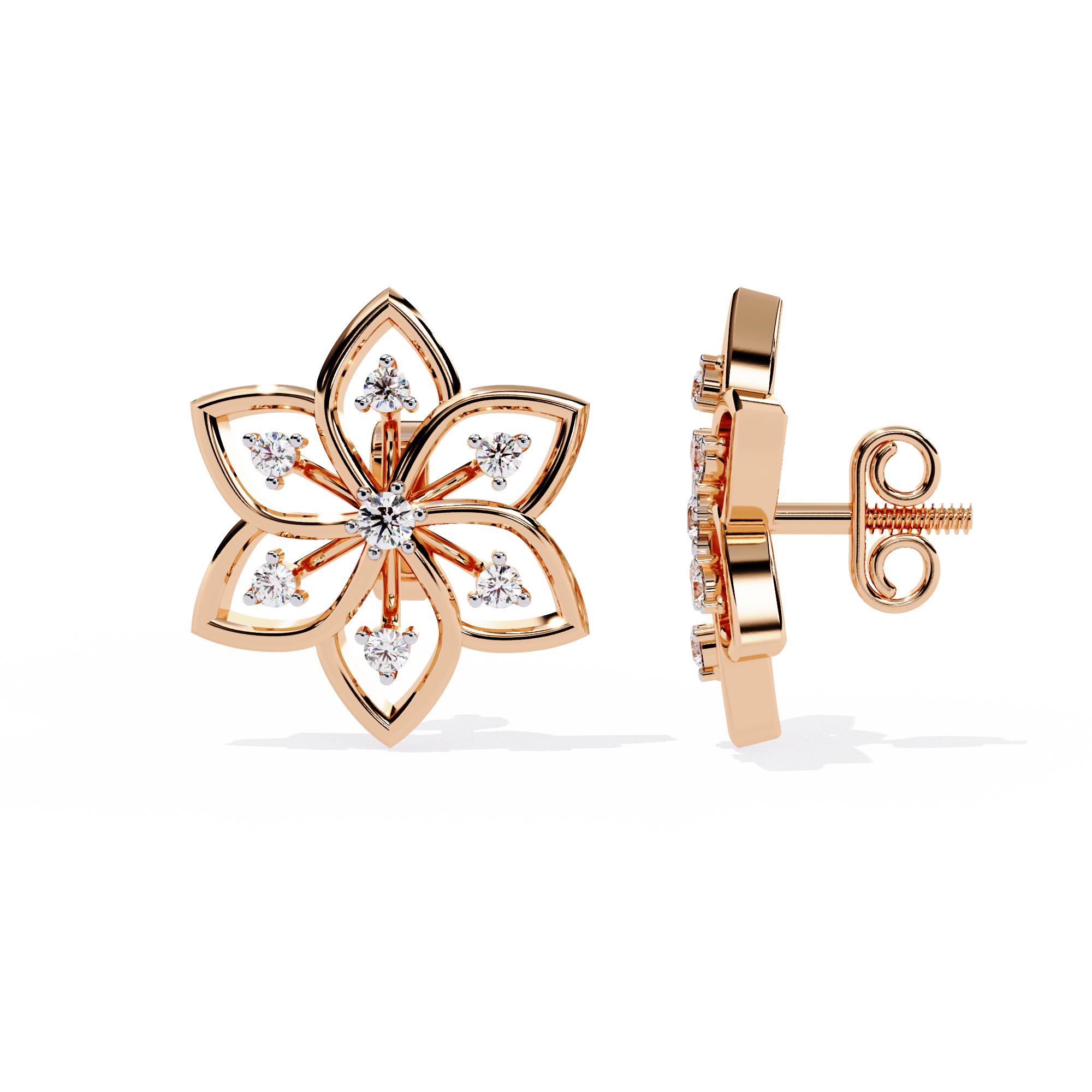 Iris Bloom Diamond Studs
