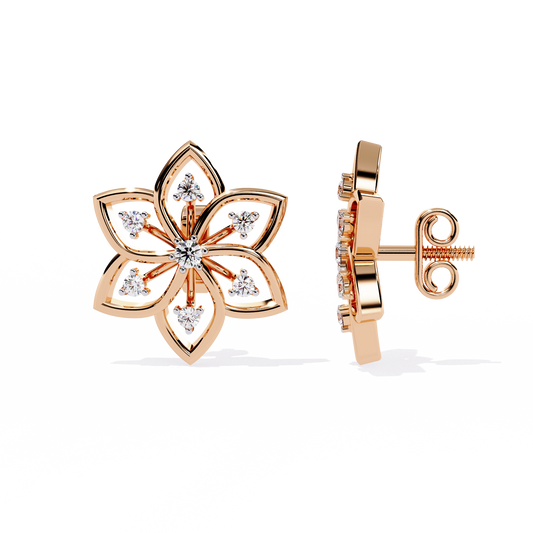 Iris Bloom Diamond Studs