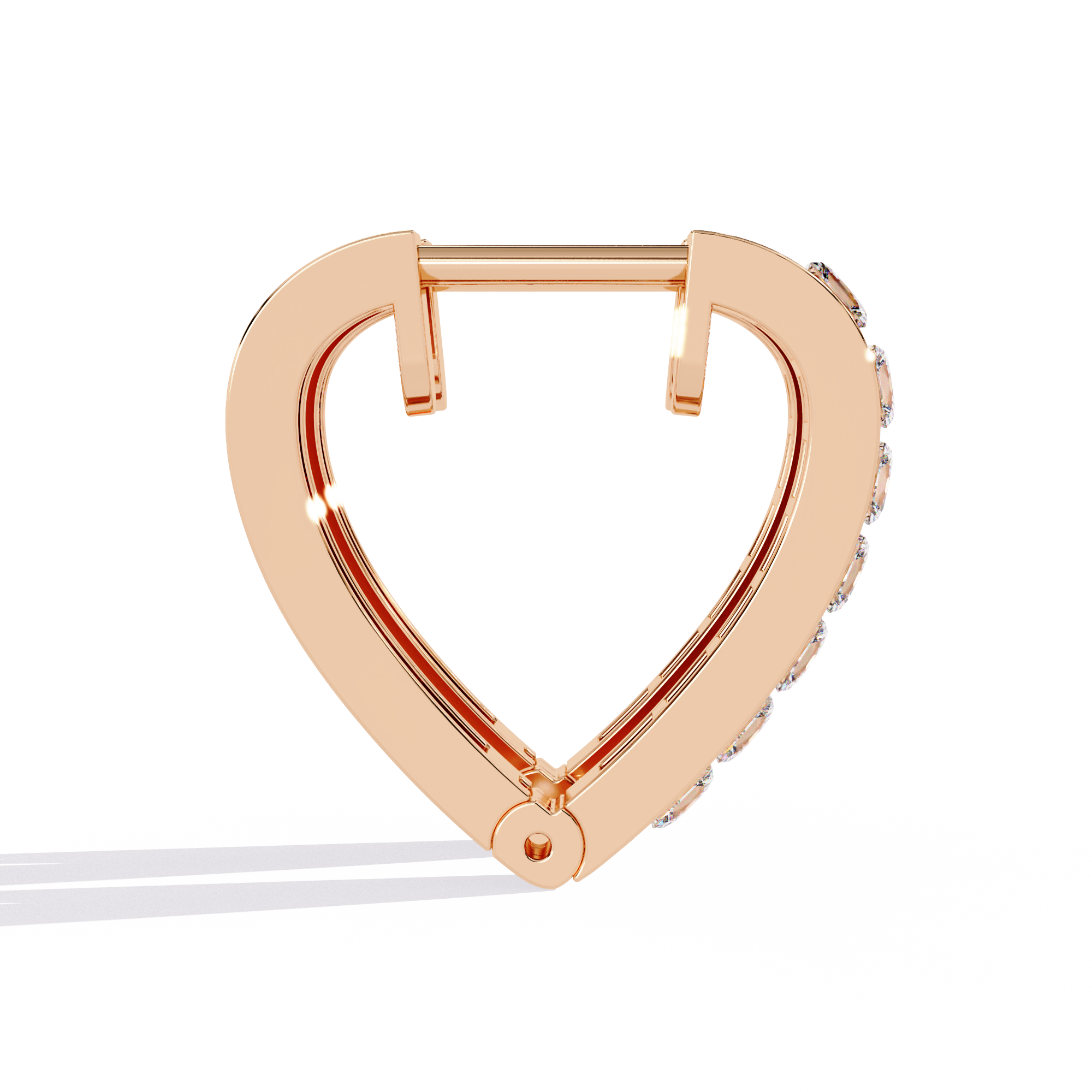 Linear Luxe Princess Diamond Hoops