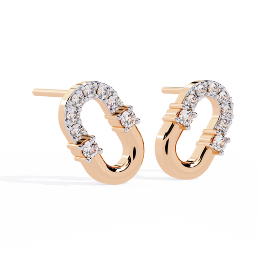 Link Luxe Lab Grown Diamond Earrings