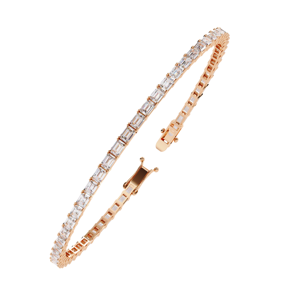 Luna Emerald Cut Lab Grown Diamond Bracelet
