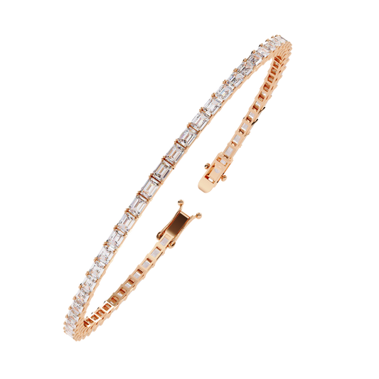 Luna Emerald Cut Lab Grown Diamond Bracelet
