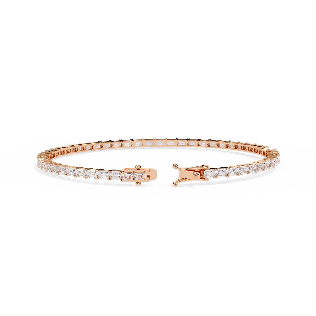 Luna Emerald Cut Lab Grown Diamond Bracelet