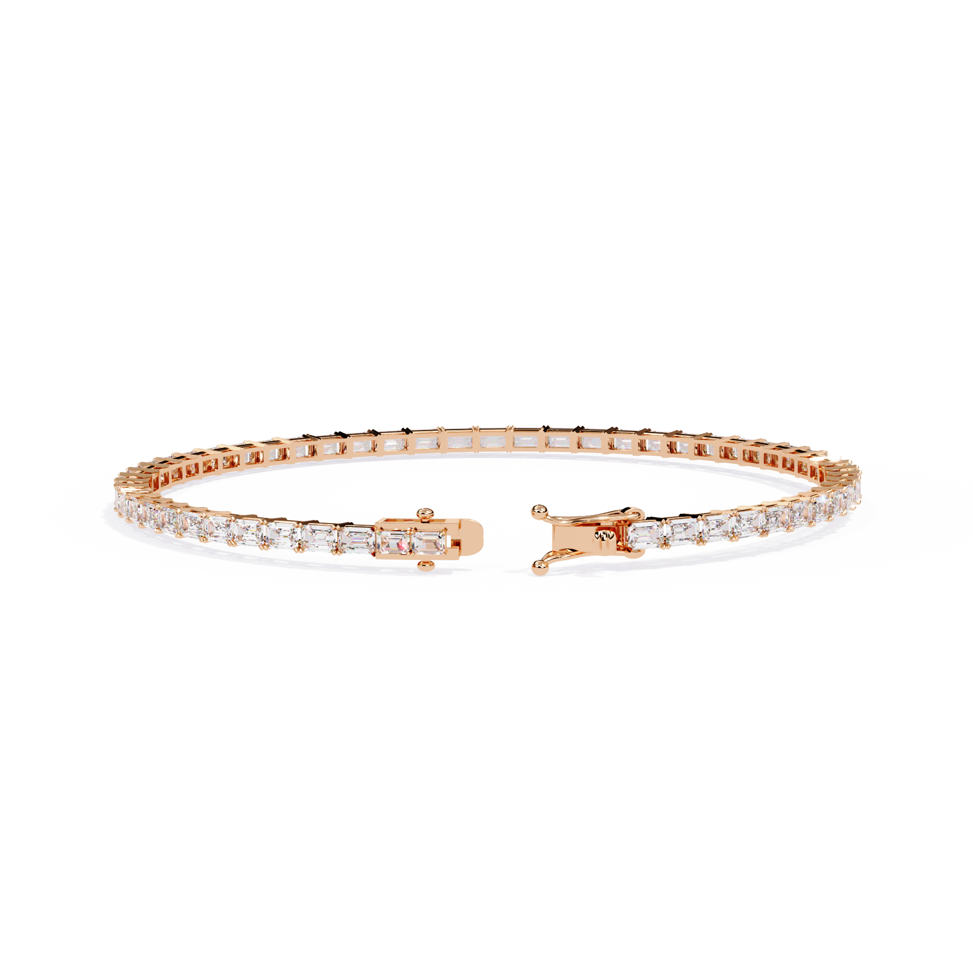 Luna Emerald Cut Lab Grown Diamond Bracelet