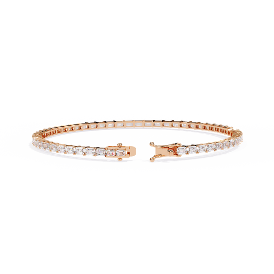 Luna Emerald Cut Lab Grown Diamond Bracelet