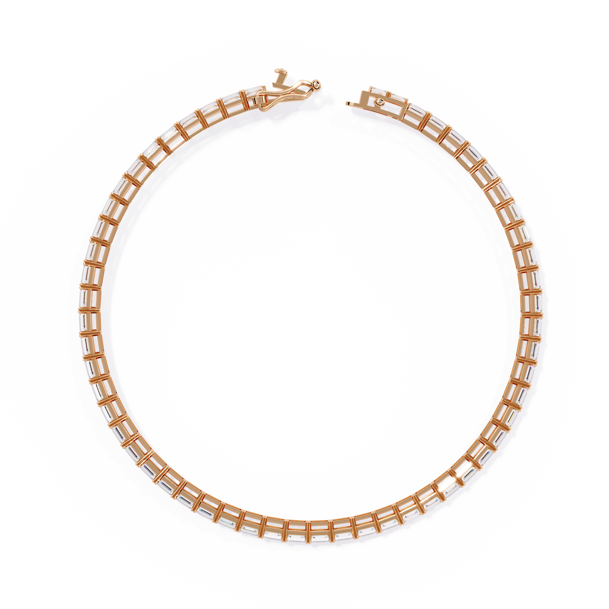Luna Emerald Cut Lab Grown Diamond Bracelet