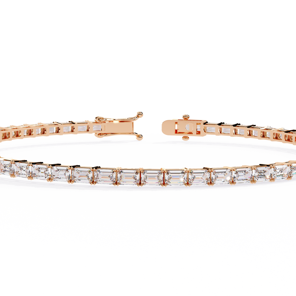 Luna Emerald Cut Lab Grown Diamond Bracelet