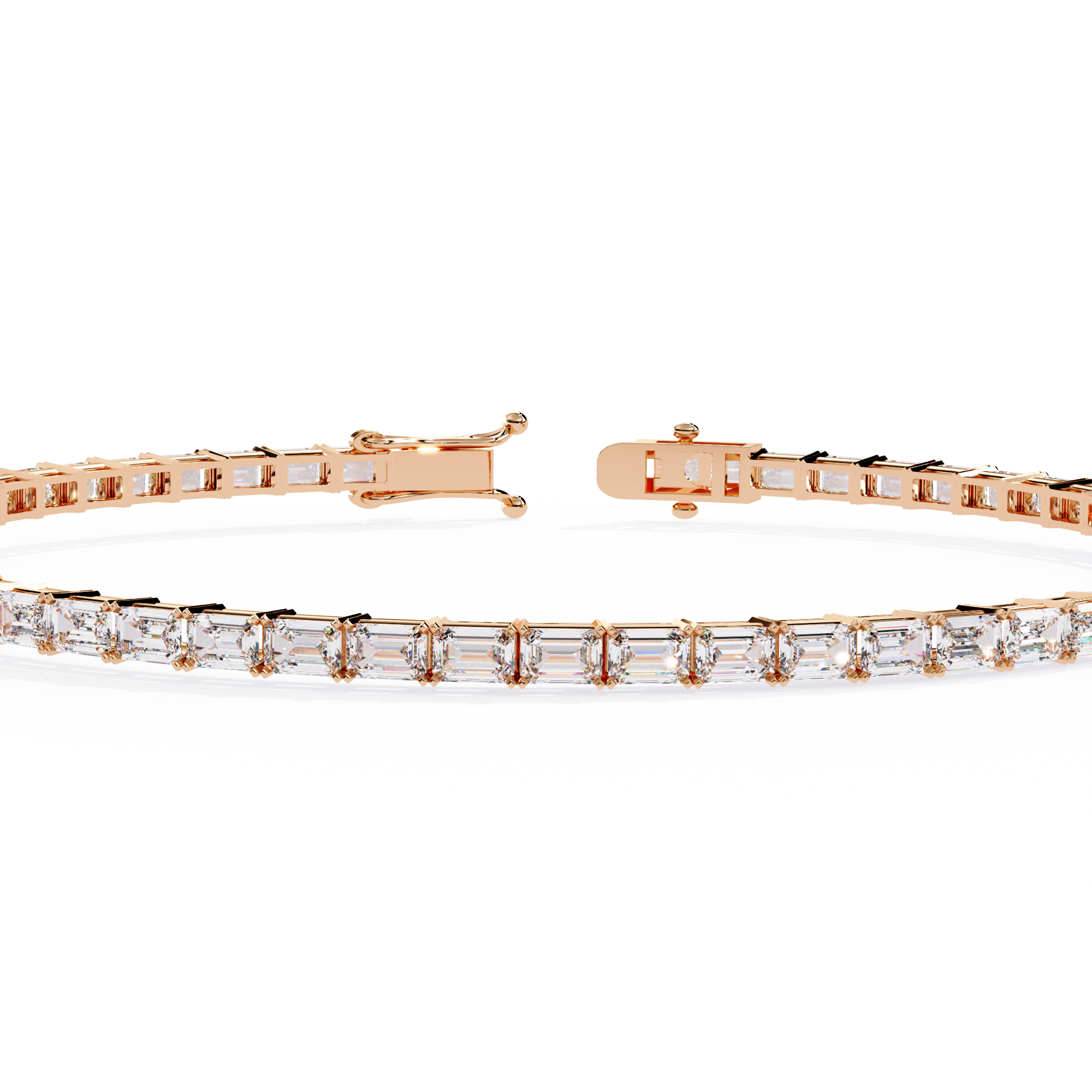 Luna Emerald Cut Lab Grown Diamond Bracelet