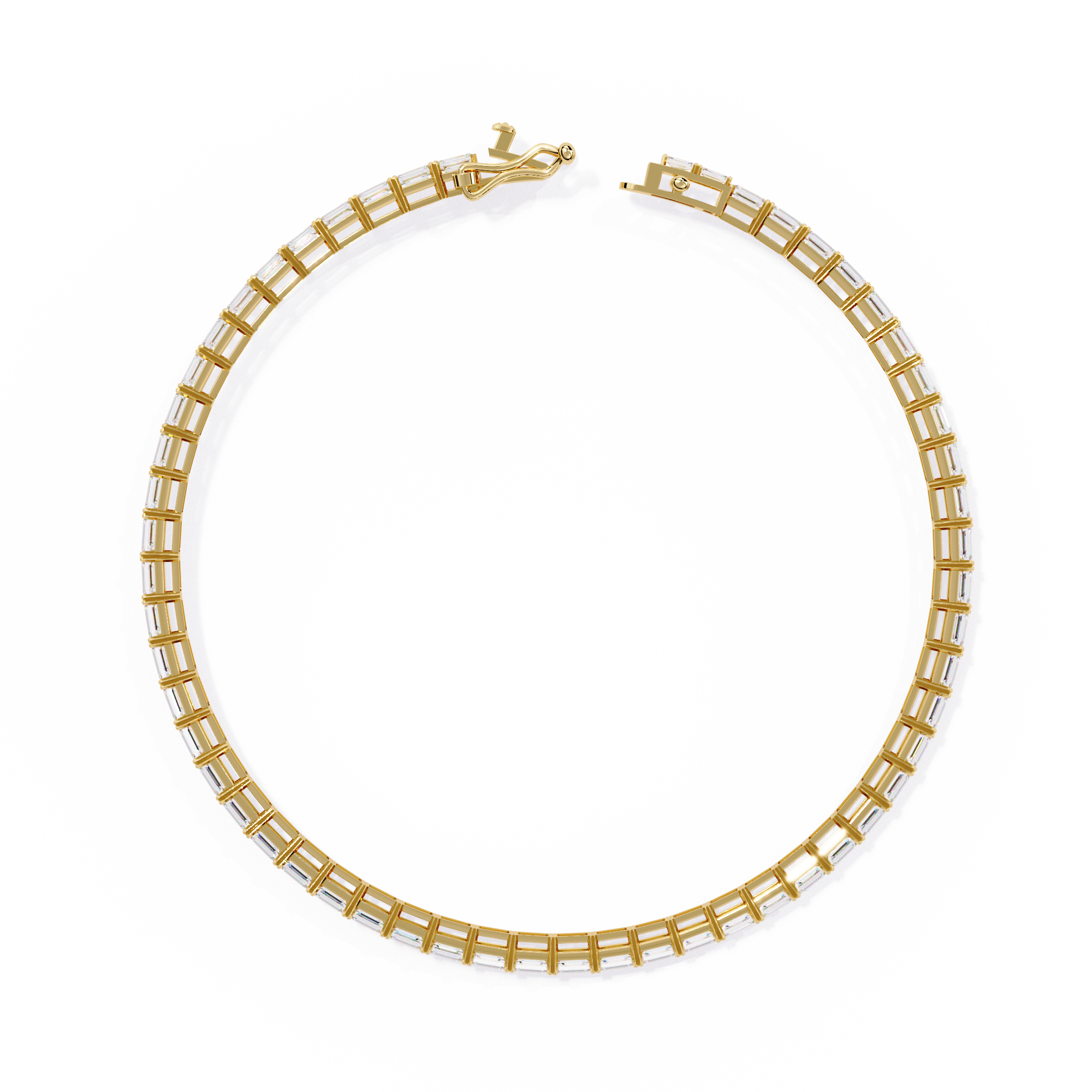 Luna Emerald Cut Lab Grown Diamond Bracelet