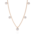 Luna Halo Diamond Necklace
