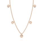 Luna Halo Diamond Necklace