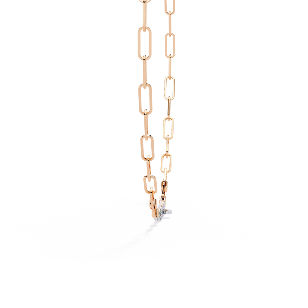 Luna Link Diamond Bar Necklace