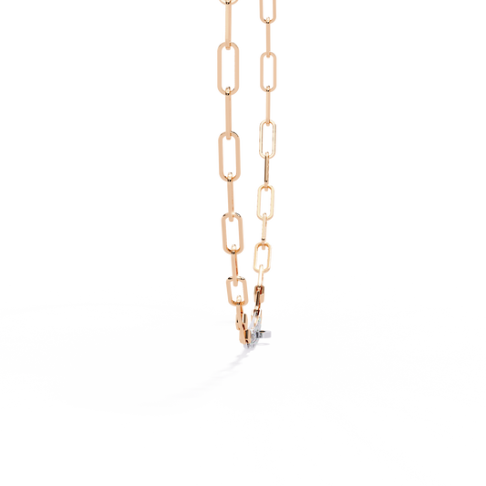 Luna Link Diamond Bar Necklace