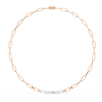 Luna Link Diamond Bar Necklace